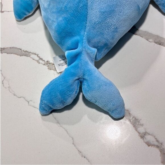 KELLYTOY | 12" Blue Narwhal Plush Squishy Stuffed Animal Toy Ocean Whale Fish - Picture 5 of 8